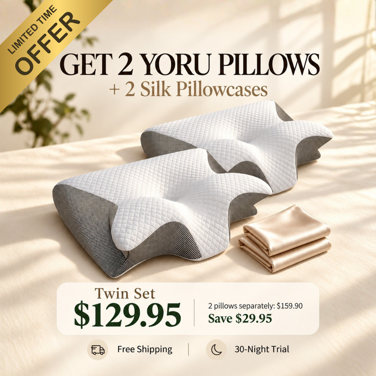 Yoru™ Ergonomic Memory Foam Pillow