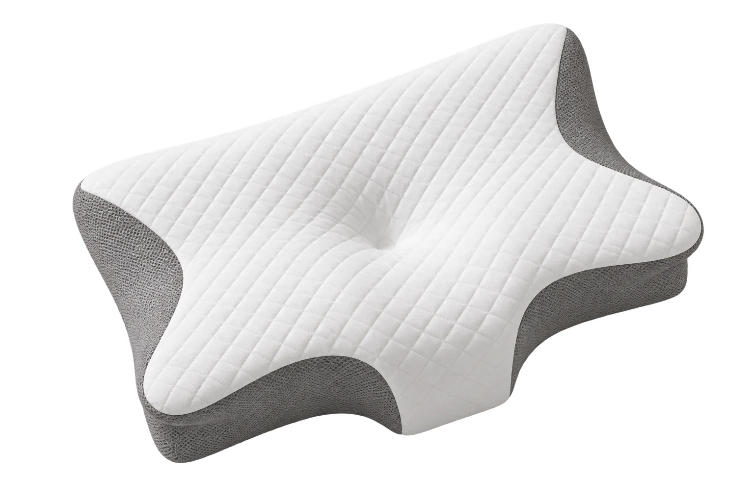 An overhead form study of the sculpted YORU pillow