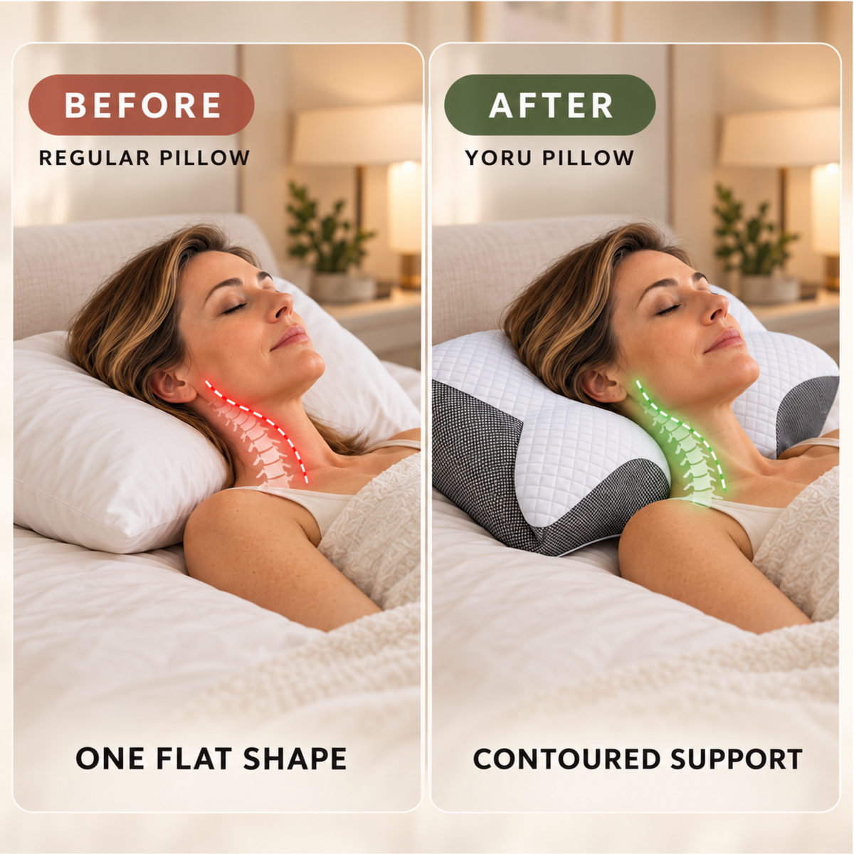 Yoru™ Ergonomic Memory Foam Pillow